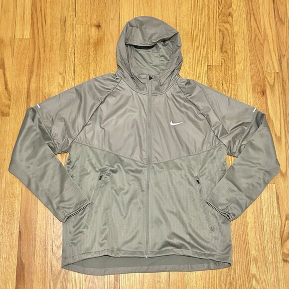 Nike Sphere Miler Men’s Size XL Repel Dark Stucco Silver Running Jacket - Picture 3 of 9